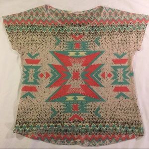 🪶Do Not Disturb tribal aztec boho slouch top